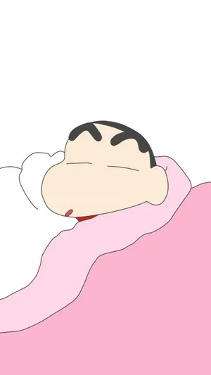 Sleeping Shinchan Aesthetic Wallpaper
