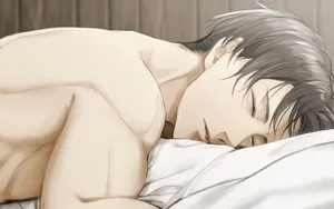 Sleeping Shirtless Levi Aesthetic Wallpaper