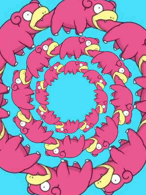 Slowpoke Spiral Wallpaper