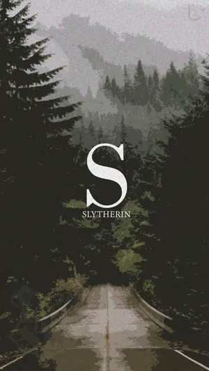 Slytherin Aesthetic Forestry Postcard Wallpaper