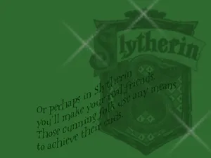 Slytherin Real Friends Quote Wallpaper