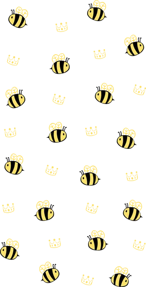 Small Bees Pattern Iphone Wallpaper