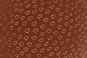 Small Brown Aesthetic Hearts Wallpaper