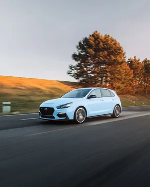 Small Hyundai Motion Photography Wallpaper