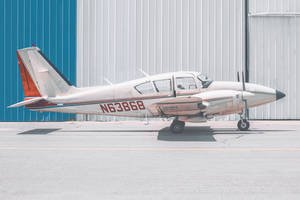 Small Plane On The Hangar Wallpaper