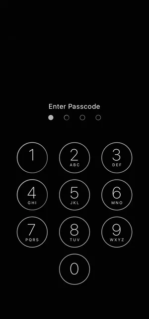 Smartphone Lock Screen Passcode Interface Wallpaper