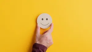 Smile Emoji Hand Yellow Wallpaper