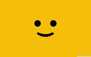 Smiley Face Iconic Yellow Wallpaper