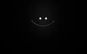 Smiley Face With Smile Text Wallpaper