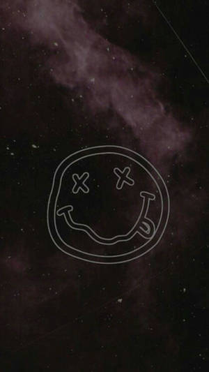 Smiley In Grunge Style Wallpaper