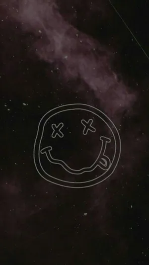 Smiley In Grunge Style Wallpaper