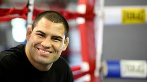 Smiling American Athlete Cain Velasquez Portrait Wallpaper