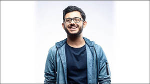 Smiling Carryminati Hd Wallpaper