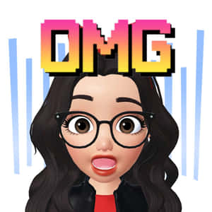 Smiling Emoji Girl Showing Gratitude Wallpaper