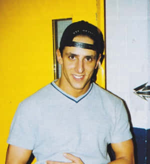 Smiling Man Backstage Wallpaper