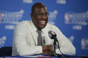 Smiling Man Press Conference Wallpaper