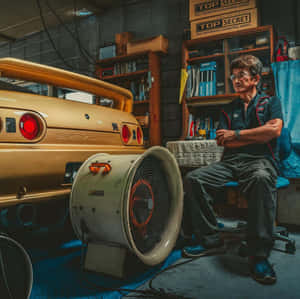 Smokey Nagata Golden Skyline Garage Wallpaper