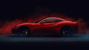 Smokey Red California 1366x768 Ferrari Hd Wallpaper