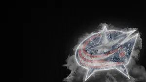 Smoking Columbus Blue Jackets Logo Wallpaper
