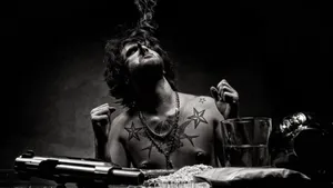 Smoking Gangsters With Guns Wallpaper