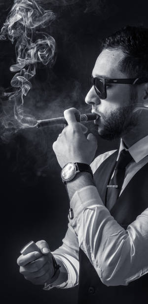 Smoking Men Phone Wallpaper