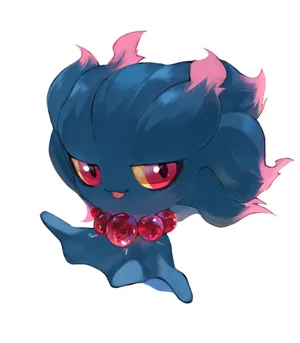 Smug Sitting Misdreavus Wallpaper