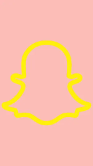 Snapchat_ Ghost_ Outline_ Logo Wallpaper