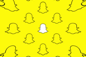 Snapchat Ghost Pattern Wallpaper