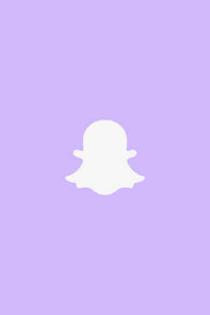 Snapchat Logo Purple Background Wallpaper