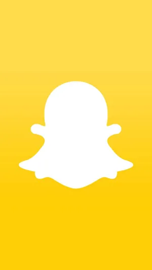 Snapchat Logo Yellow Background Wallpaper