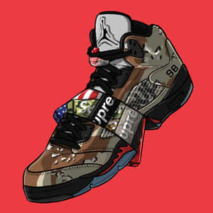 Sneakers Jordan Air Art Wallpaper