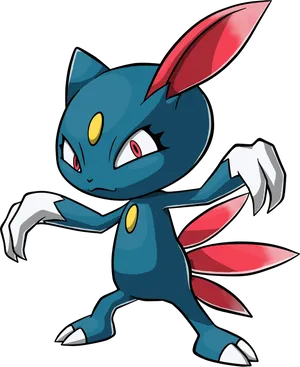 Sneasel With White Backdrop Wallpaper