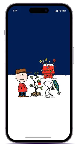 Snoopy Christmas Iphone Layout Wallpaper
