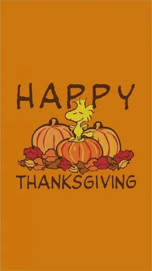 Snoopy Spends Thanksgiving With Woodstock And Family Wallpaper