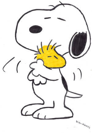 Snoopy & Woodstock - Best Friends Forever Wallpaper