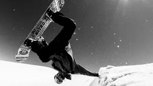 Snowboarding Handstand Trick Wallpaper