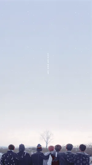 Snowy Bts Lockscreen Wallpaper
