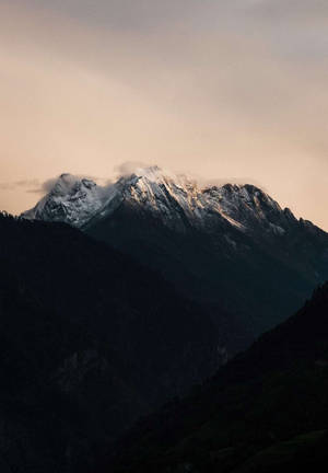 Snowy Mountain Top Ipad 2021 Wallpaper