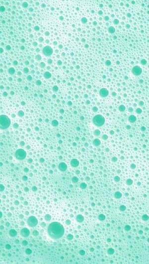 Soap Suds Mint Green Iphone Wallpaper