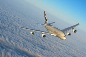 Soaring Aircraft Of Etihad Airways Wallpaper