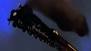 Soaring Galaxy Express 999 Wallpaper