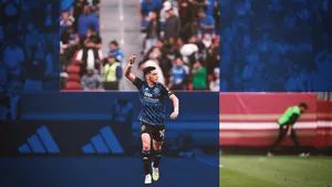 Soccer_ Player_ Celebration_ Stadium_ Background Wallpaper