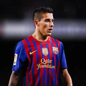 Soccer Playerin F C Barcelona Kit Wallpaper