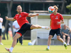 Soccer Training Session Control Wallpaper