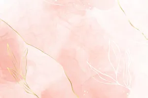 Soft Blush Tones And Glittering Gold Accents - A Luxurious And Elegant Design. Wallpaper