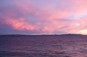 Soft Purple Sunset Aesthetic Wallpaper