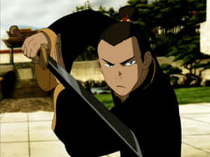 Sokka Striking A Sword Wallpaper