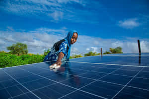 Solar Panel Cleaning In Mauritania Wallpaper