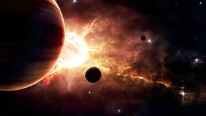 Solar System Hd Silhouettes Wallpaper