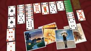 Solitaire Cards With Images Wallpaper